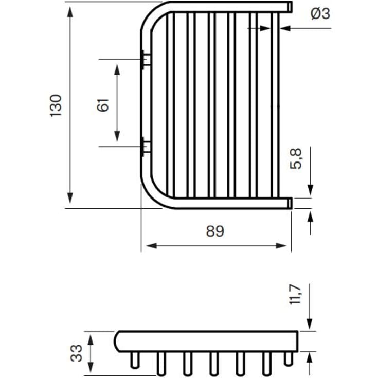 Tapwell TA126 tvålkopp, krom