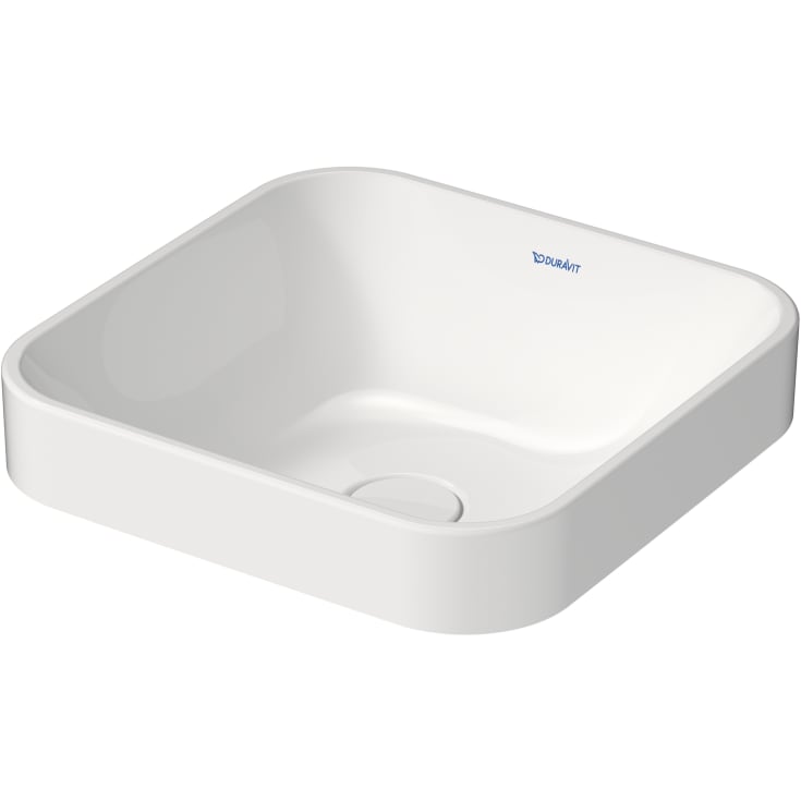 Duravit Happy D.2 Plus servant, 40x40 cm, med wondergliss, hvit