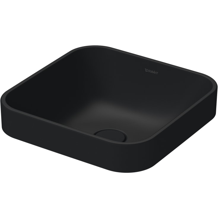 Duravit Happy D.2 Plus servant, 40x40 cm, med wondergliss, antrasitt