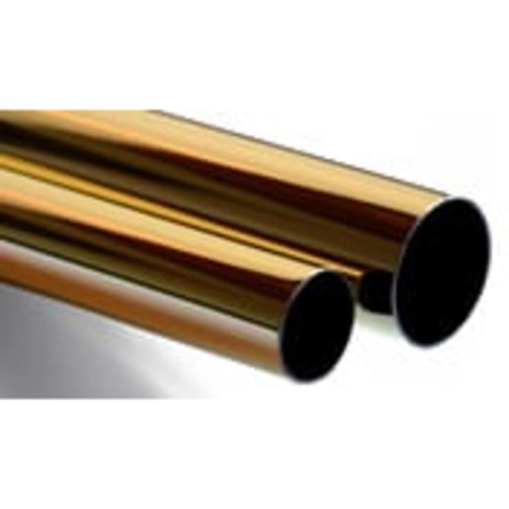 Van Der P badeforhængsstang, 200 cm, messing