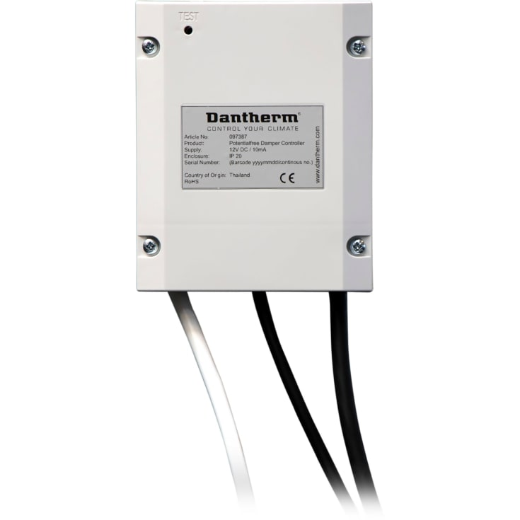Potentialfri Damper Controller (PDC) spjällkontroll