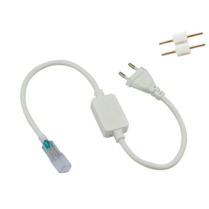 LED strip 230V strømtilslutning. 13x7 mm, IP67