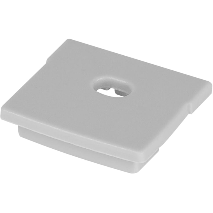 Ledvance endestykke til bred aluprofil 1, med hul, 2-pak