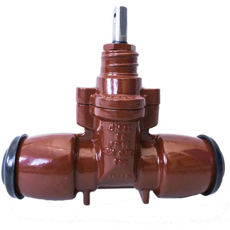 Fucoli 63 mm servisventil instick, NBR-gummi, segjärn, PN16