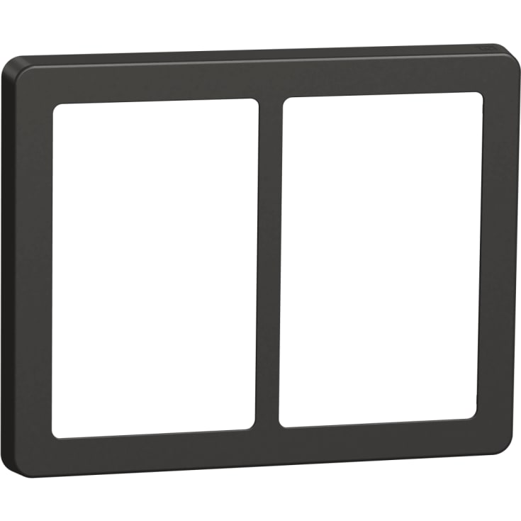 LK Fuga Base 63 ramme, 2x1,5 modul, koksgrå