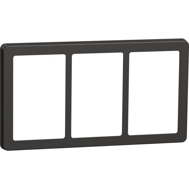 LK Fuga Base 63 ramme, 3x1,5 modul, koksgrå