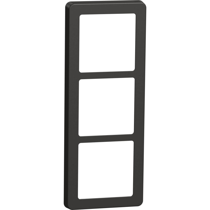 LK Fuga Base 63 ramme, 3 modul, koksgrå