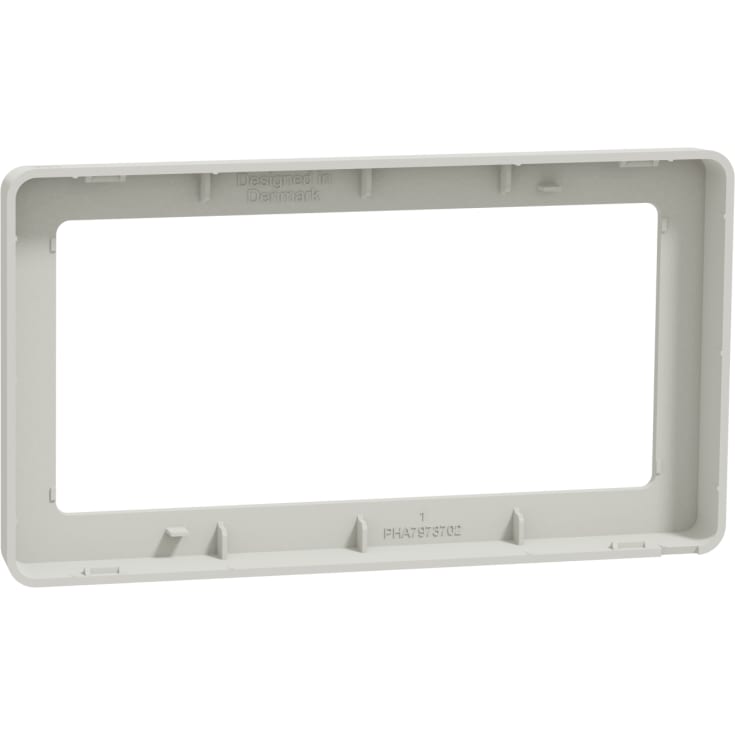 LK Fuga Base 63 designramme, 2 modul, lysegrå