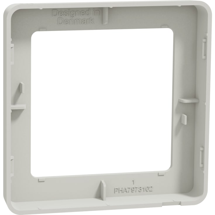 LK Fuga Base 63 ramme, 1 modul, lysegrå