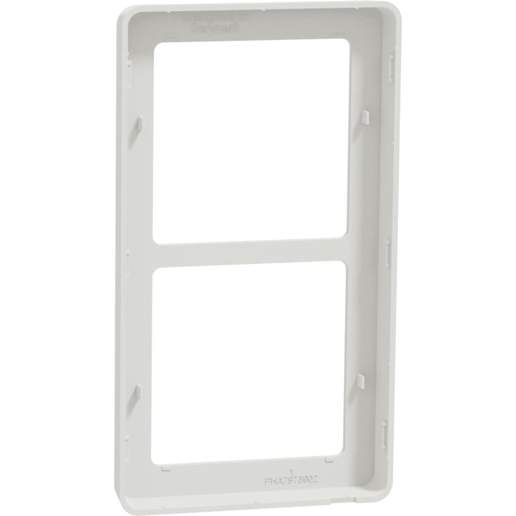 LK Fuga Base 63 designramme, 2x1 modul, hvid