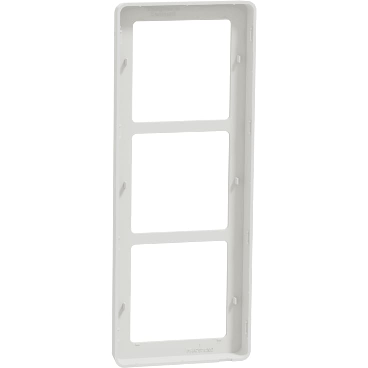 LK Fuga Base 63 ramme, 3 modul, hvid