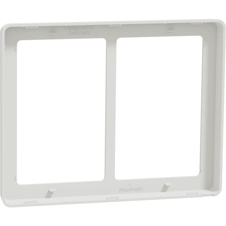 LK Fuga Base 63 ramme, 2x1,5 modul, hvid