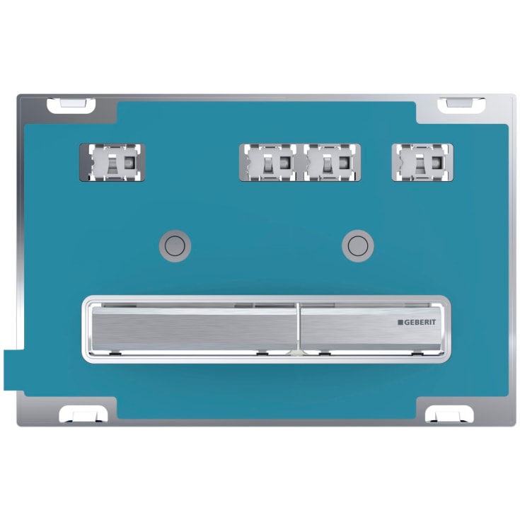 Geberit Sigma 50 Square spolplatta, kundanpassad/krom