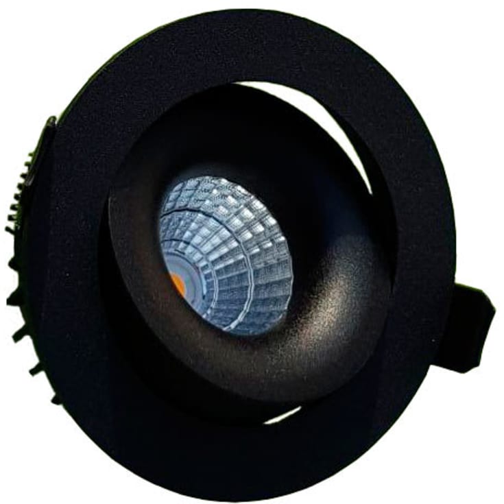 All Light Moon indbygningsspot, 6W, 3000K, sort