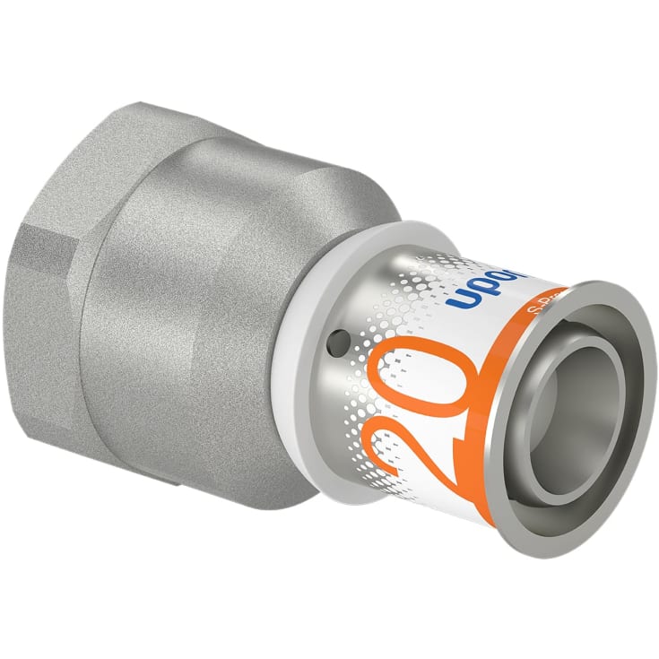 Uponor S-Press Plus overgangsmuffe, 20 mm x 3/4"