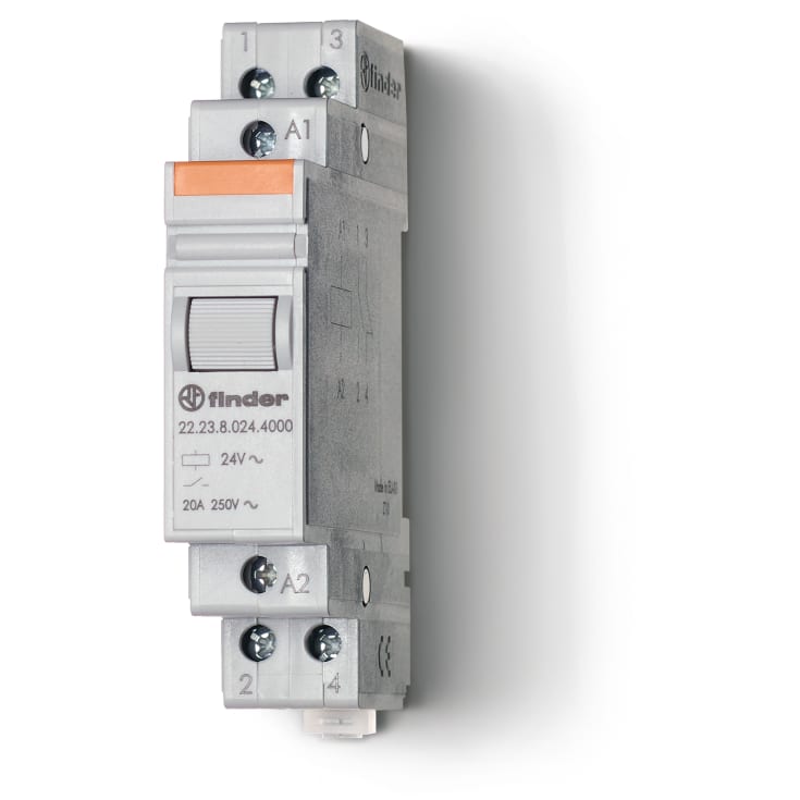Finder installationskontaktor 1NO+1NC 230VAC 20A, 250VAC