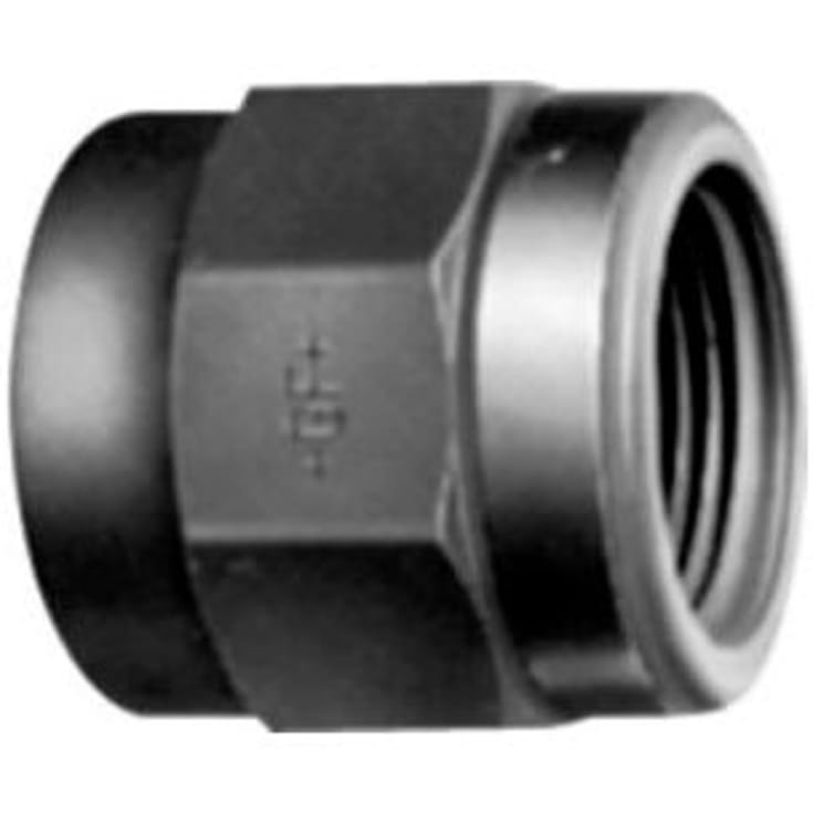 +GF+ overgangsmuffe, Ø63 mm x 2", plast, grå