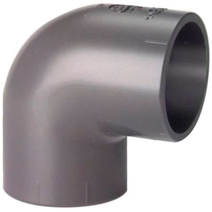 +GF+ vinkel, 90°, Ø20 mm, plast, grå