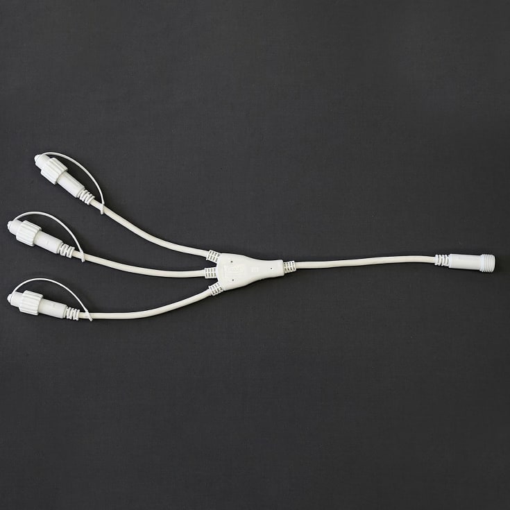 MK Quickfix fordeler, 3 udgange, 230V, hvid