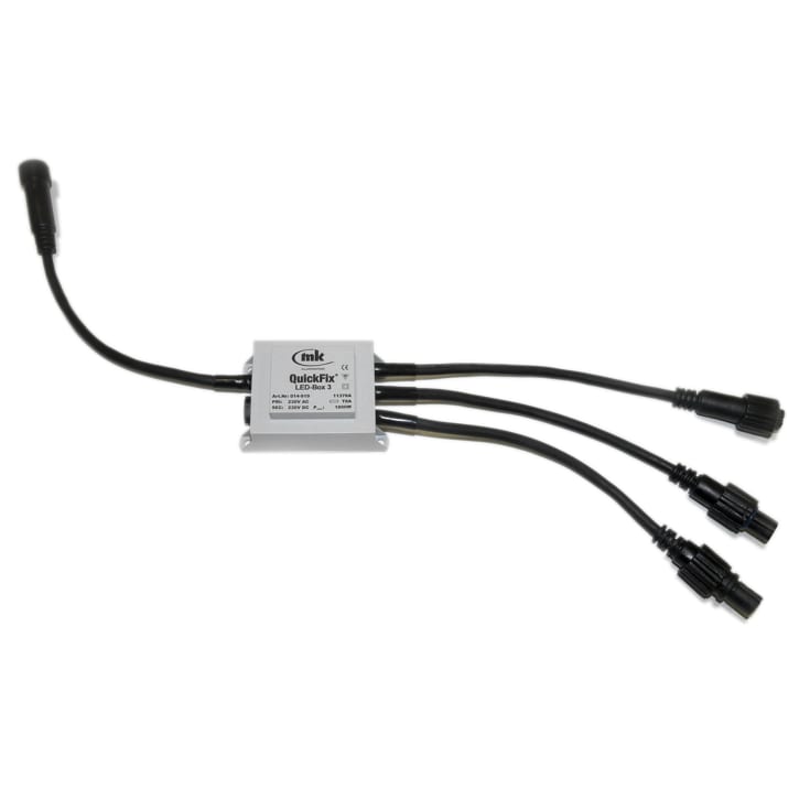 MK Quickfix LED box, 3 udgange, 230V, max 1800W