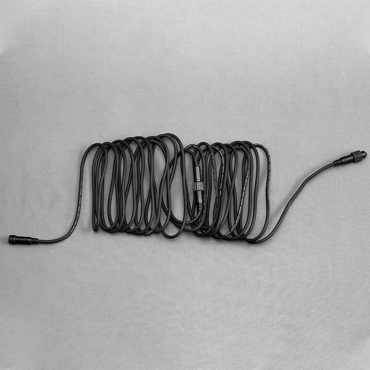MK Quickfix forlængerkabel, 230V, 10 meter, sort