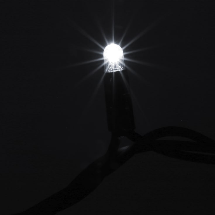 MK Ice Lite LED lyskæde, 150 varmhvid, 24 koldhvid, 230V
