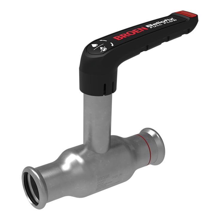 Broen Ballofix Full Flow FZ 54x54 DN50 høy spindel.