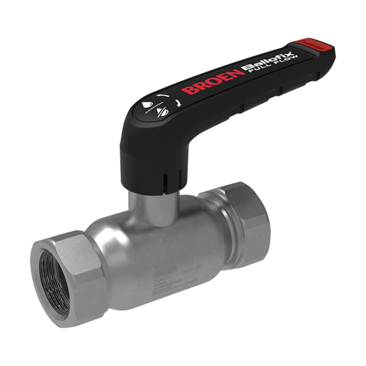 25 st Broen Ballofix Full Flow FZ 3/8x3/8 DN10 låg spindel.