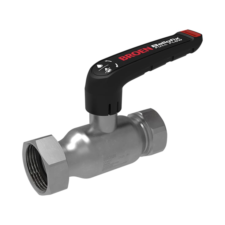 Broen Ballofix Full Flow FZ 2x2 1/4 SW DN50 lav spindel.