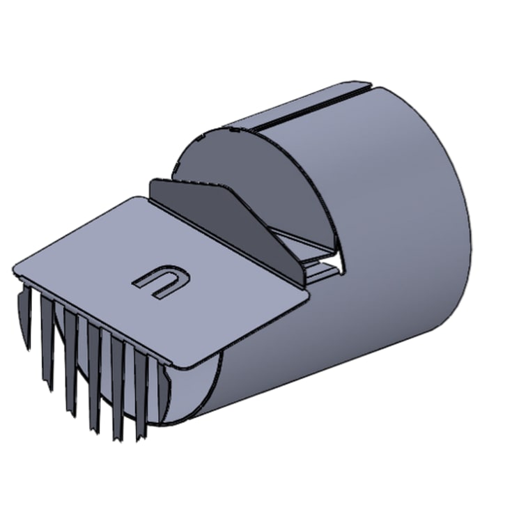 Drehfix løs rottesikring med rør t/110/75/50 mm horisontalt k.sluk