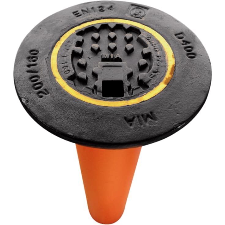 MIA-PUR 200 x 160 mm betäckning rund, med teleskoprör, D400