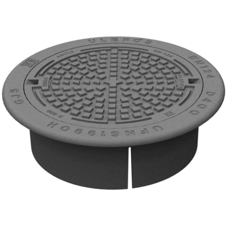 Ulefos A640 VL2E betäckning/lock, rund, flytande, D400, segjärn
