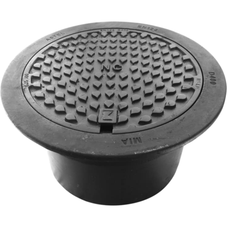 MIA A630 betäckning/lock, rund, med teleskoprör L= 300 mm, D400