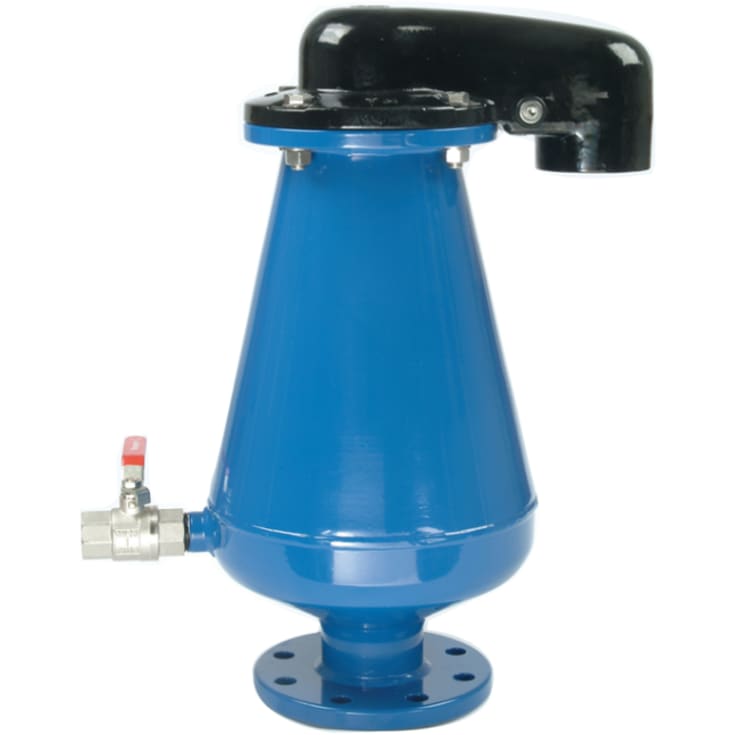 AVK DN80 avluftare 701/78 PN10/16, dubbelverkande, för avlopp