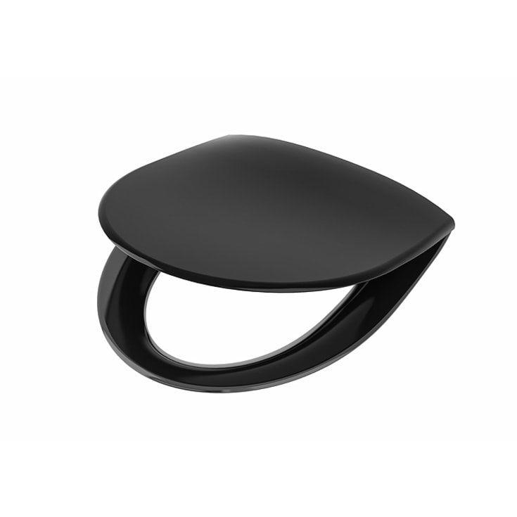 Ifö Spira toiletsæde, soft close, aftagelig, sort