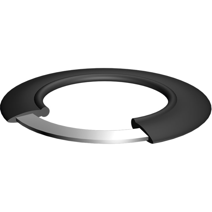 NBR flangepakning DN80, med stålindlæg, PN10-40