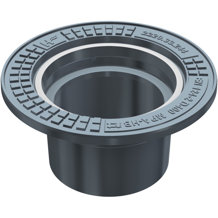 Duco 280 x 226 mm karm uden pakning, rund, flydende, SG SORT