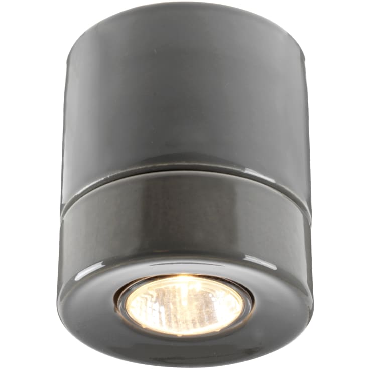 Loftlampe Light On, GU10, grå, IP23