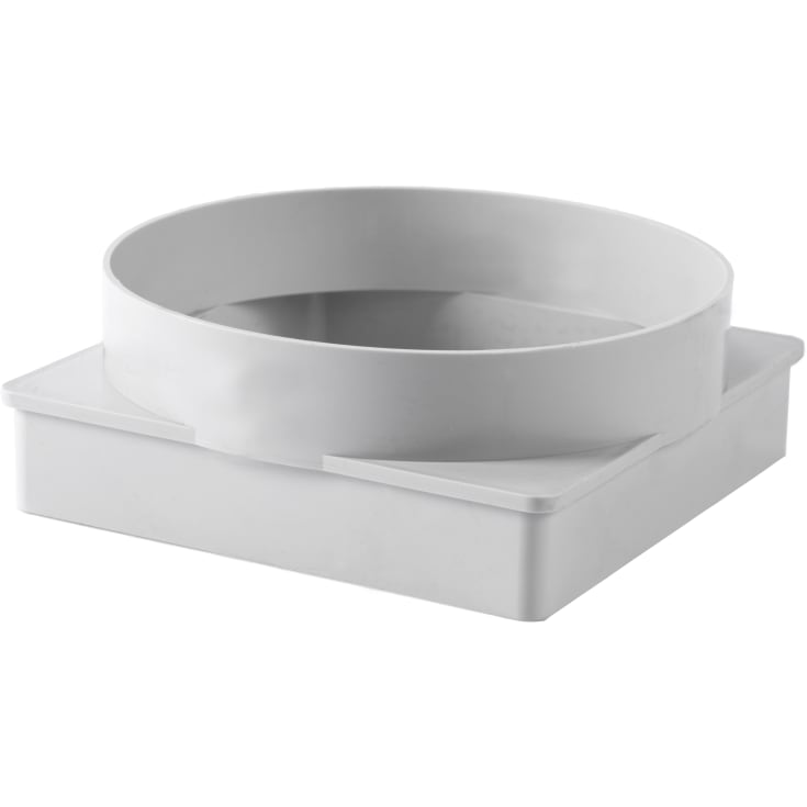 Fresh övergång, 150x150 til Ø160 mm, vit