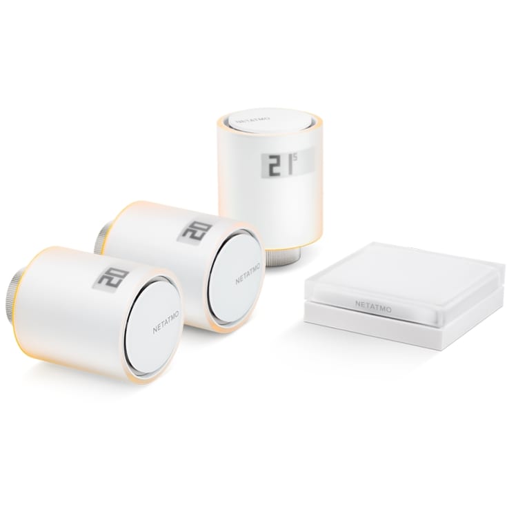 Netatmo smart radiatortermostat startsett, 3 stk.