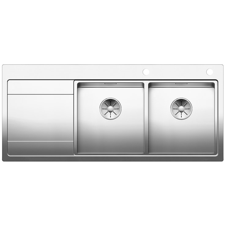 Divon II køkkenvask, 116x51 cm, rusfrit stål