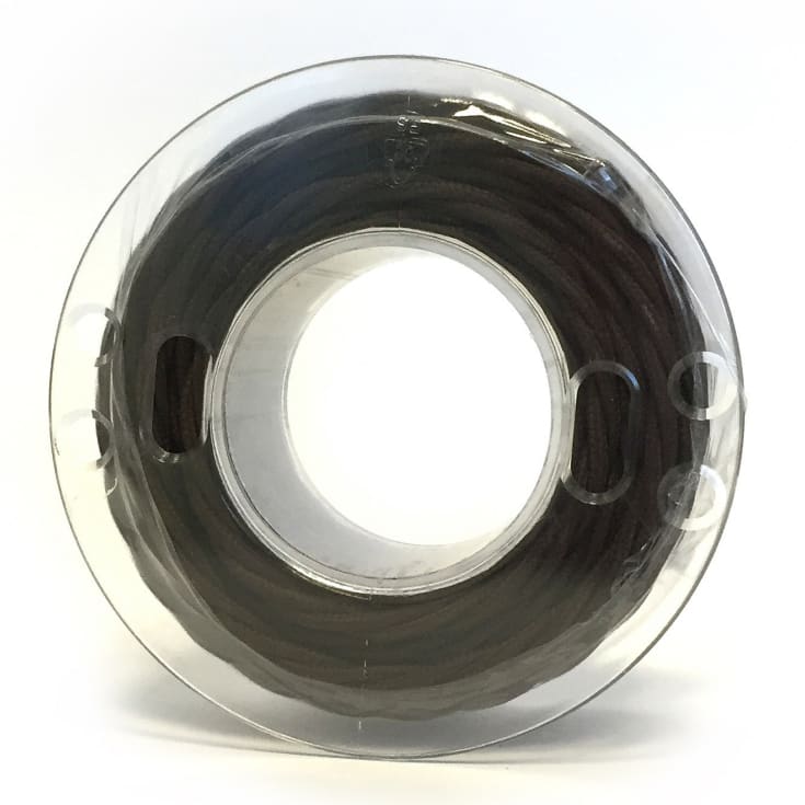 100 meter Stofledning, snoet, 2x0,75 mm², brun, S100