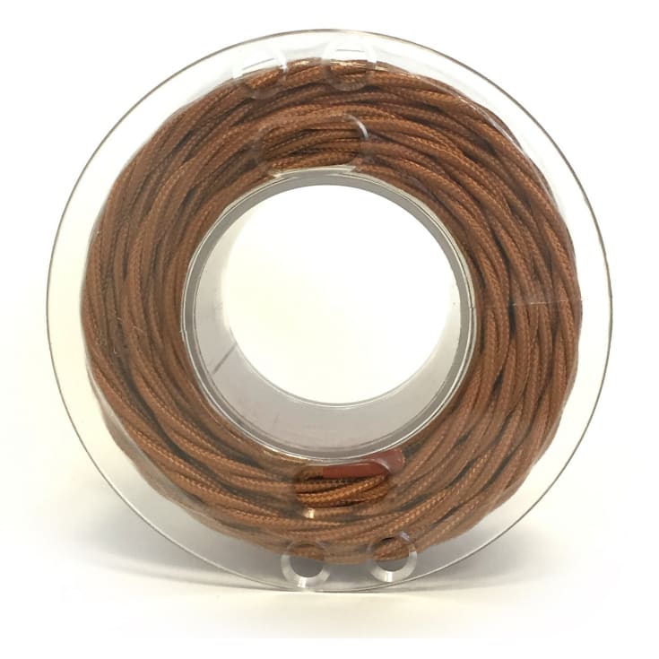 100 meter Stofledning, snoet, 2x0,75 mm², kobber, S100