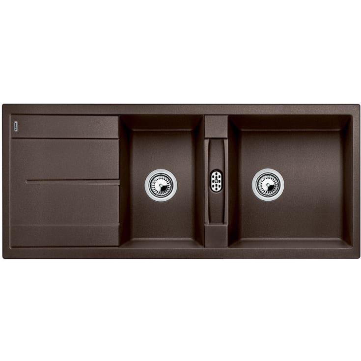 Blanco Metra 8S kjøkkenvask, 116x50 cm, brun