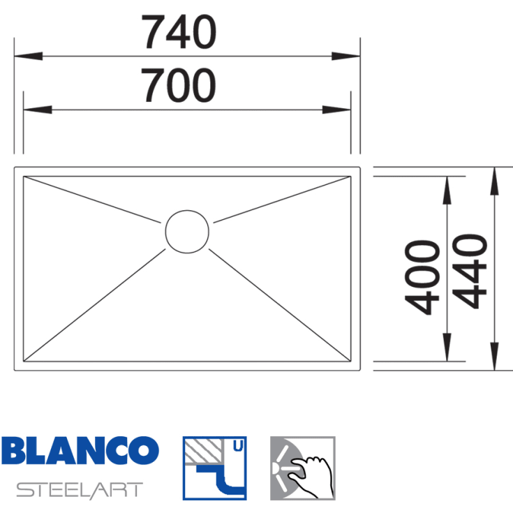 Blanco Zerox 700-U Uxi