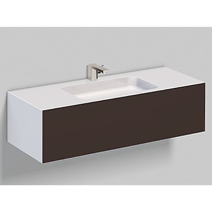 Laufen WP Folio 5 möbelpaket, 125,4x50 cm, brun