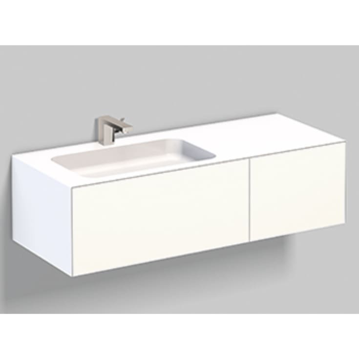 Laufen WP Folio 7 möbelpaket, 125,4x50 cm, vit
