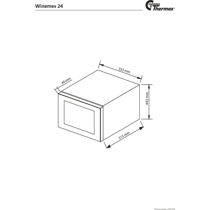 Thermex Winemex 24 vinkøleskab, single zone