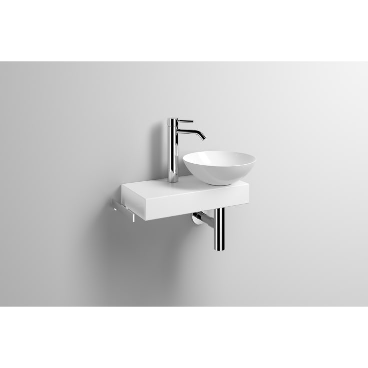 Alape Piccolo Novo håndvask, 55x32 cm, højre, hvid