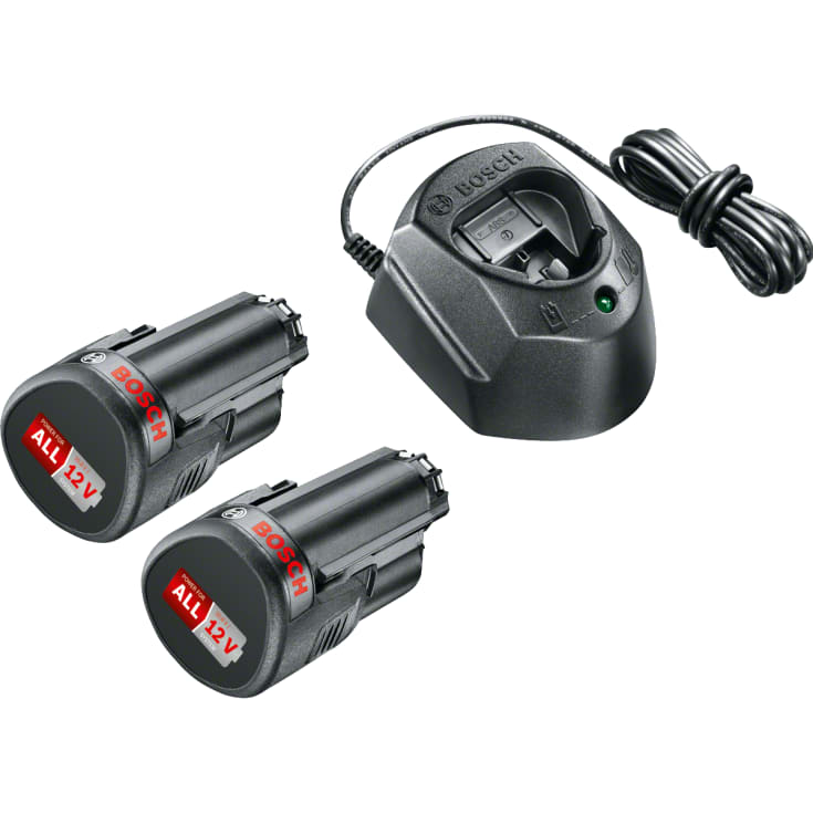 Bosch Home & Garden 12V 2x1,5 Ah batterisett